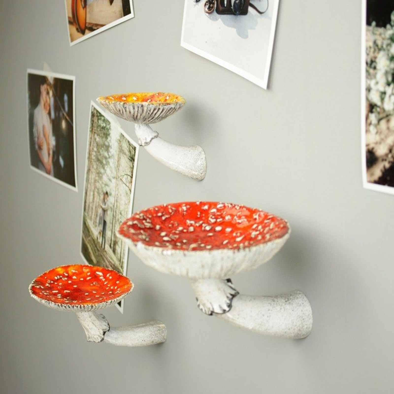 Resin Art On Wall - 2024 Creative Resin Mushroom-Hanging Shelf Wall