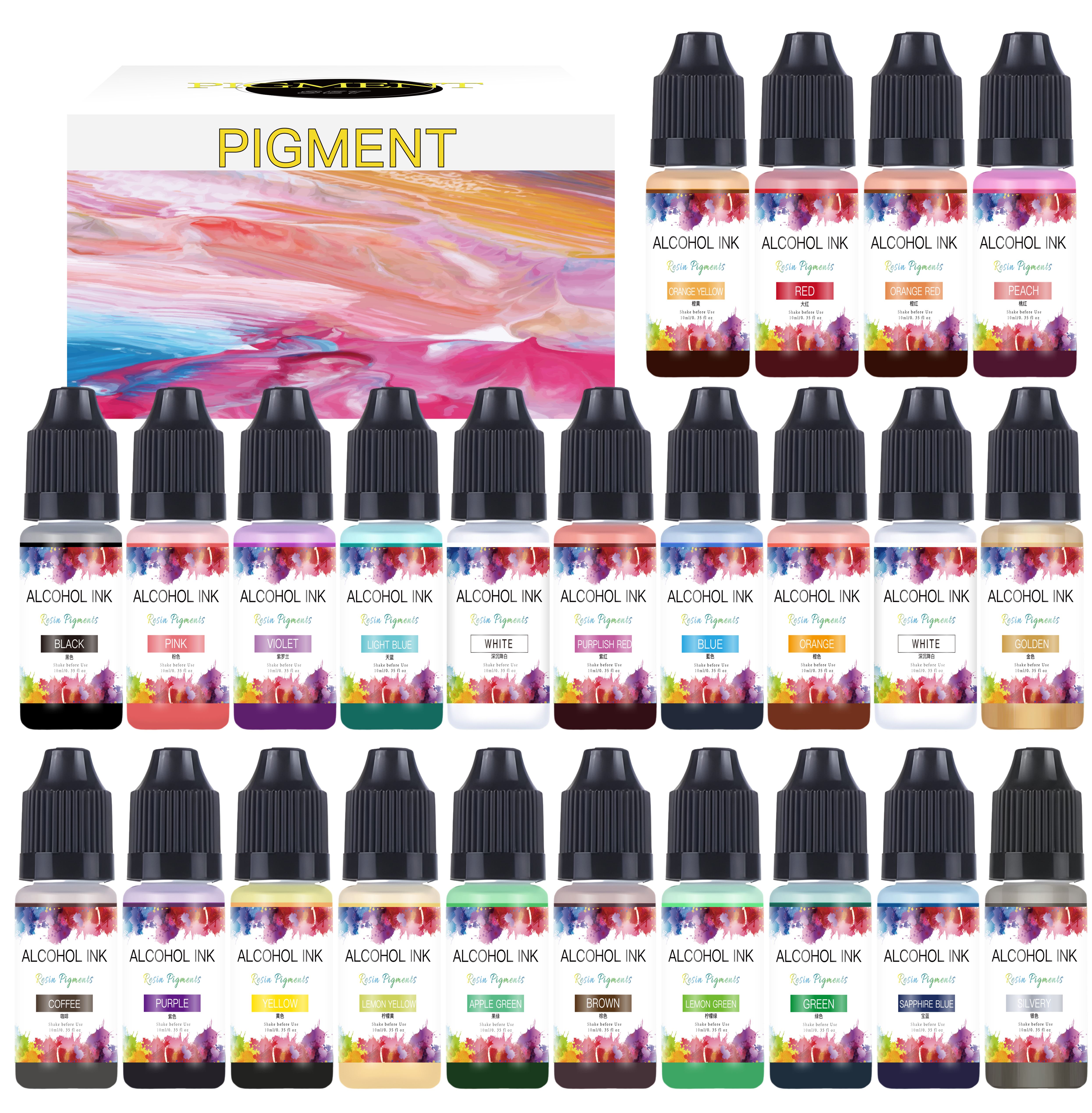 Resin Pigment Alcohol Ink - 10ml Alcohol Ink Art Epoxy Resin