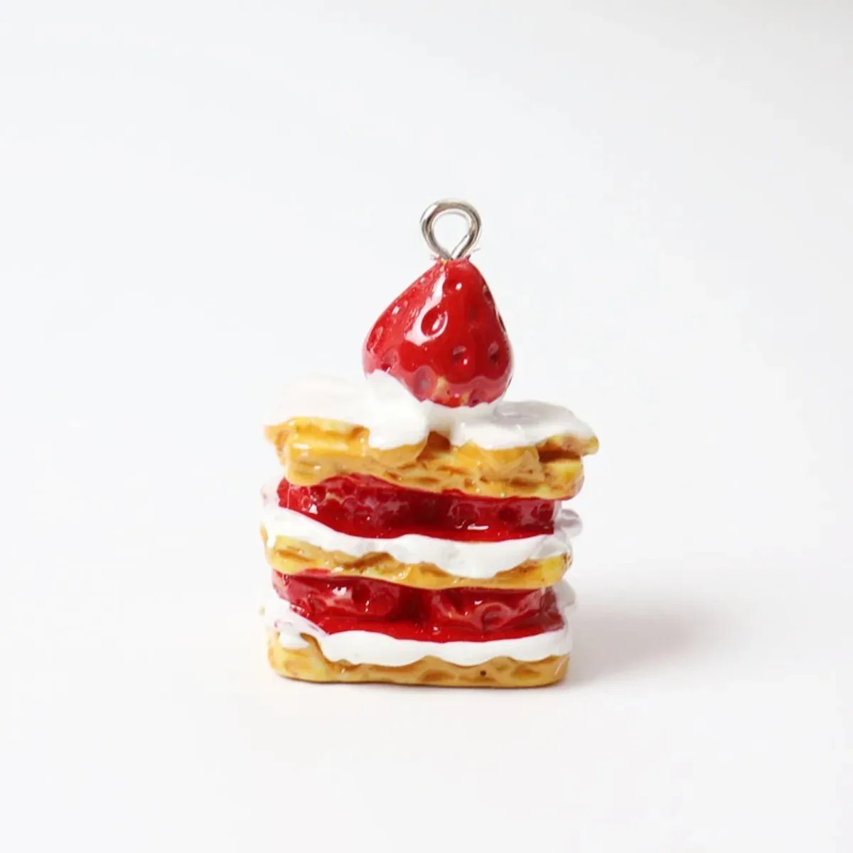 Resin Art Materials Kit - 10 Pieces Mini Simulated Strawberry Cake