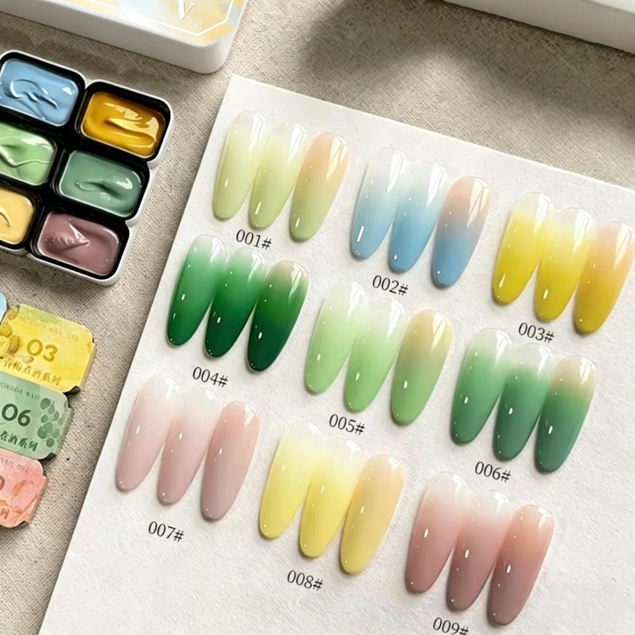 9-Color Solid Nail Polish, Bea - Resin Color Paste recensie en prijs