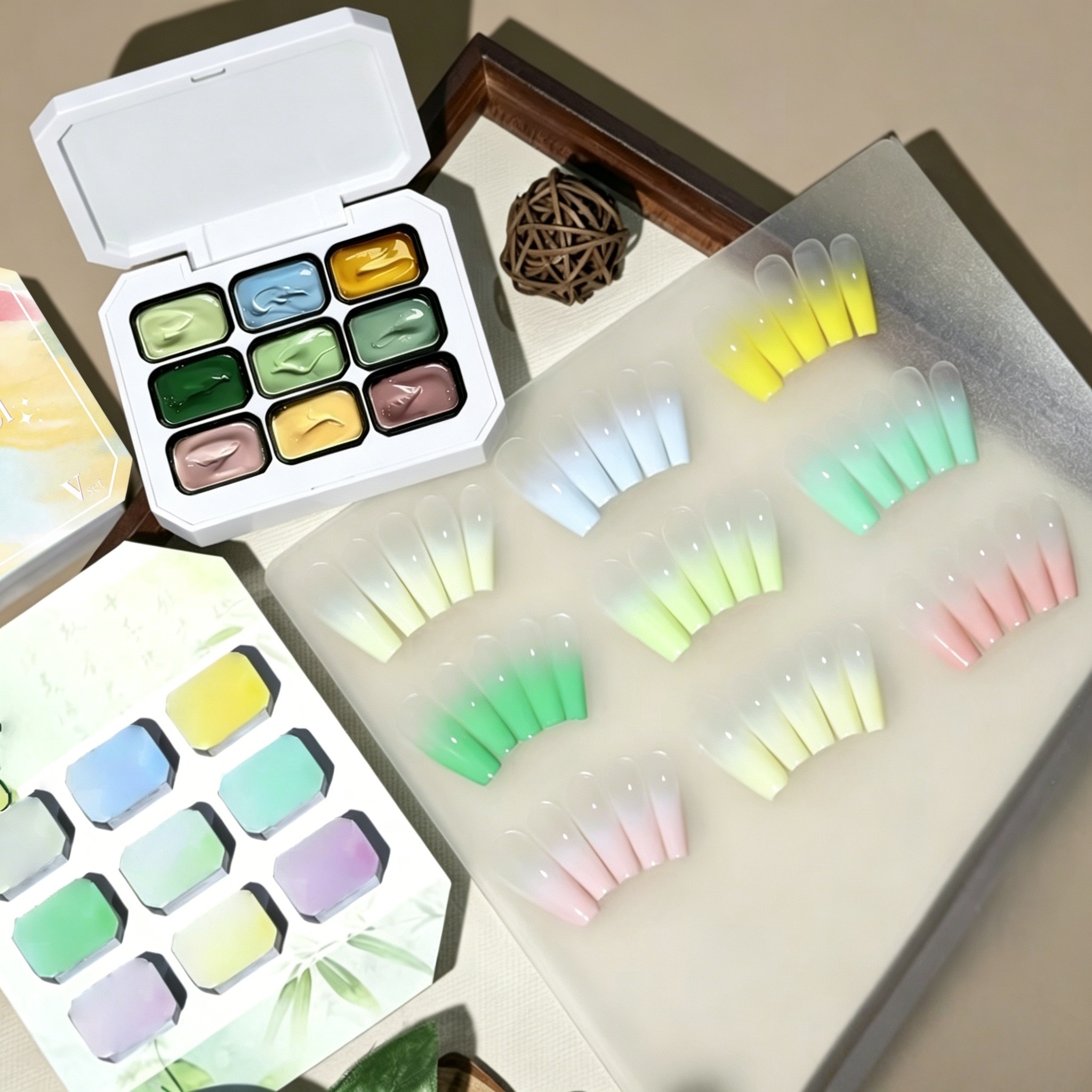 9-Color Solid Nail Polish, Bea - Resin Color Paste recensie en prijs