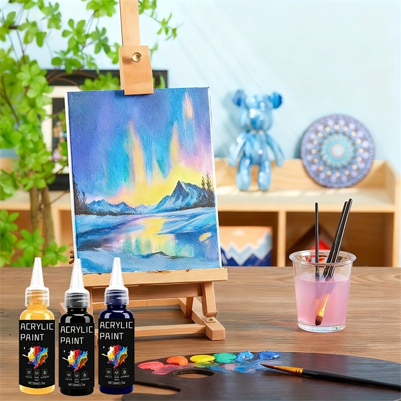 Acrylic Paint Set 6 Colors 50m - Resin Art With Wood recensie en prijs