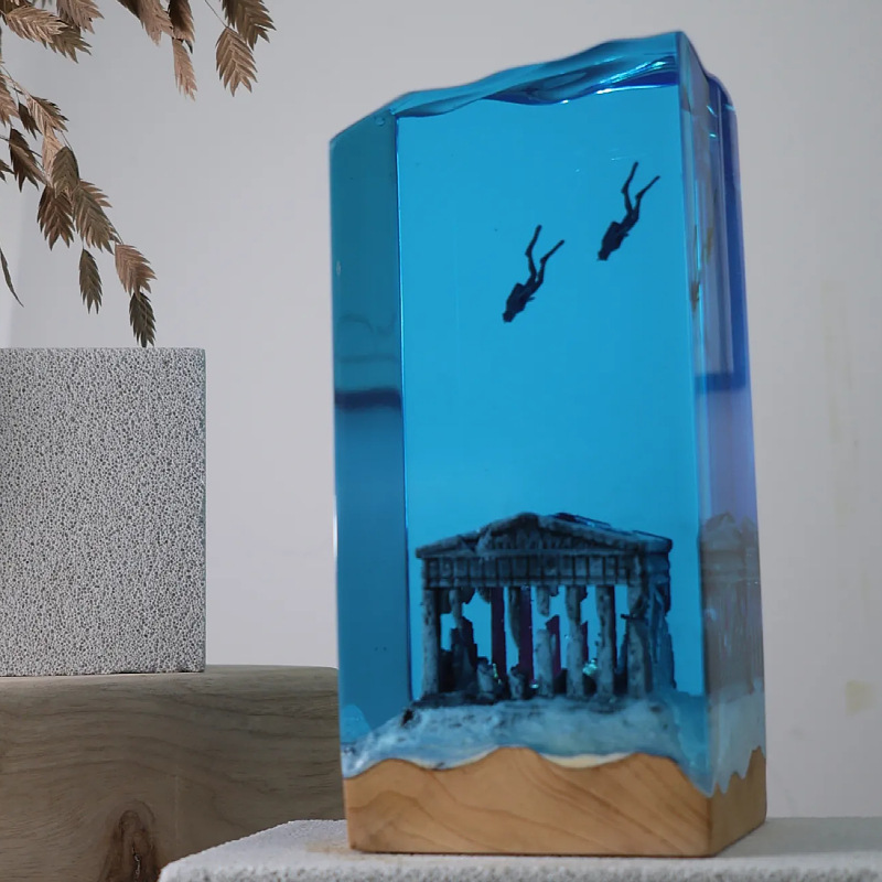 NEW Marine Art Home Decoration - Resin Art With Wood recensie en prijs
