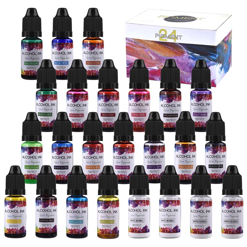 24 Color/Set 10ml  Resin Pigme - Resin Pigment Alcohol Ink recensie en prijs