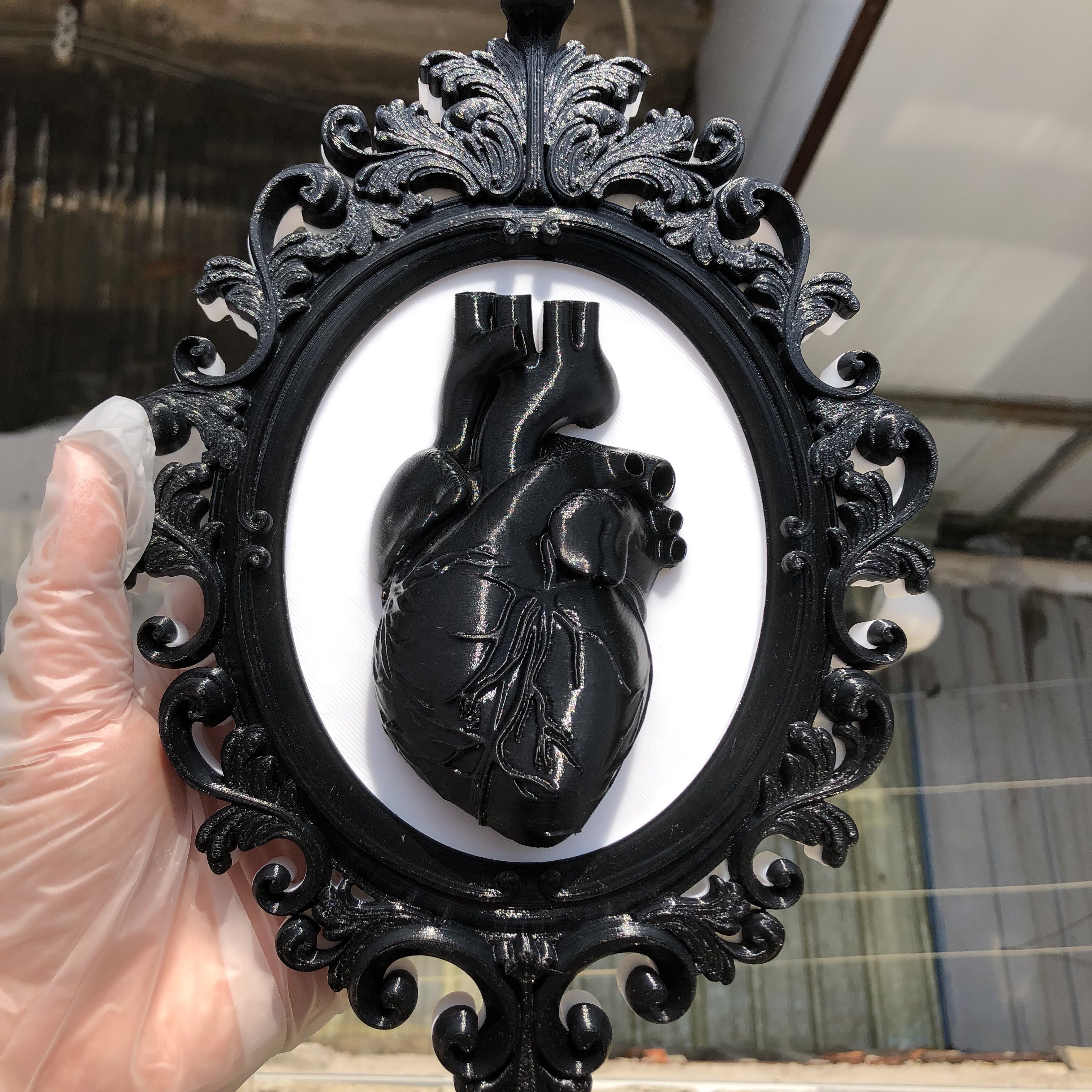 Heart Photo Frame Wall Art Dec - Resin Art Wedding Gift recensie en prijs