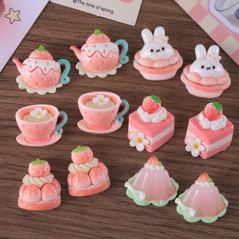 10pcs Cartoon sweet Pink serie - Resin Art Materials Kit recensie en prijs