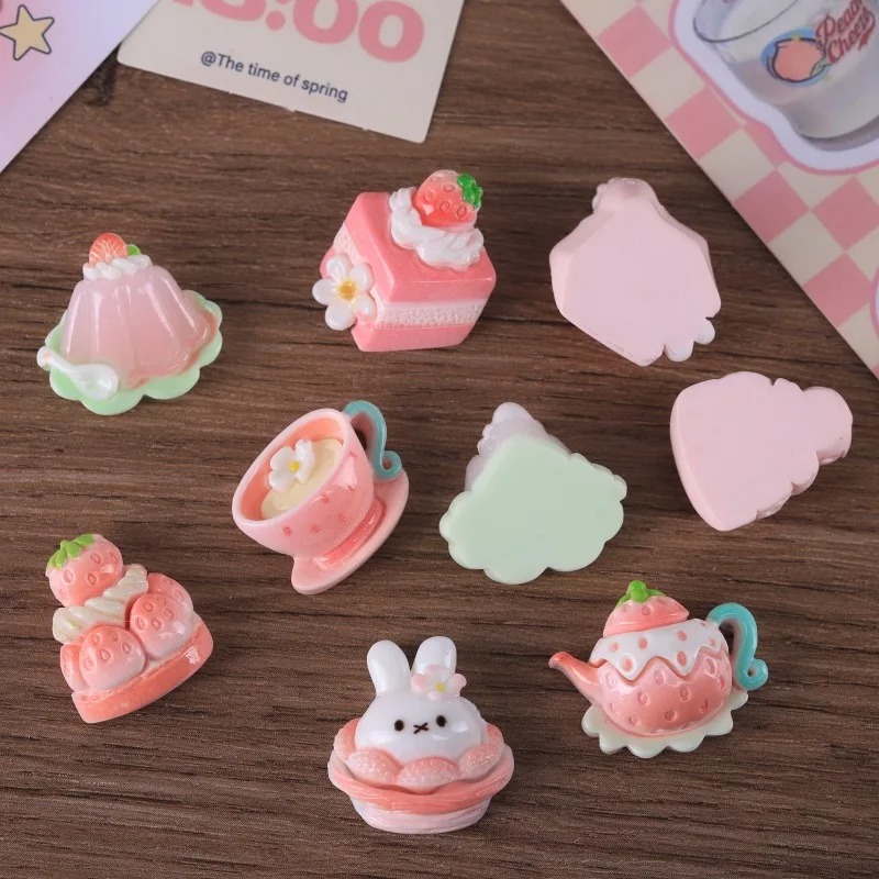 10pcs Cartoon sweet Pink serie - Resin Art Materials Kit recensie en prijs
