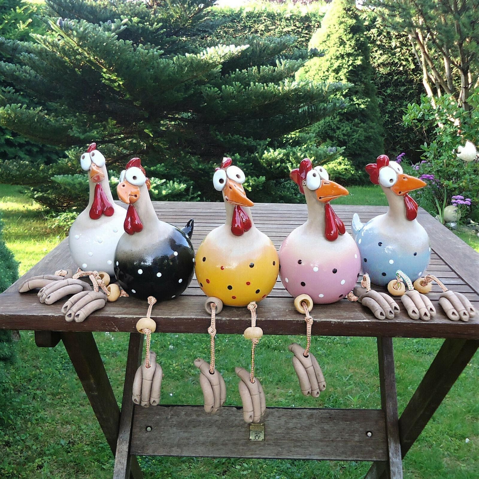 Funny Chicken Fence Decor Resi - Resin Art Sculptures recensie en prijs