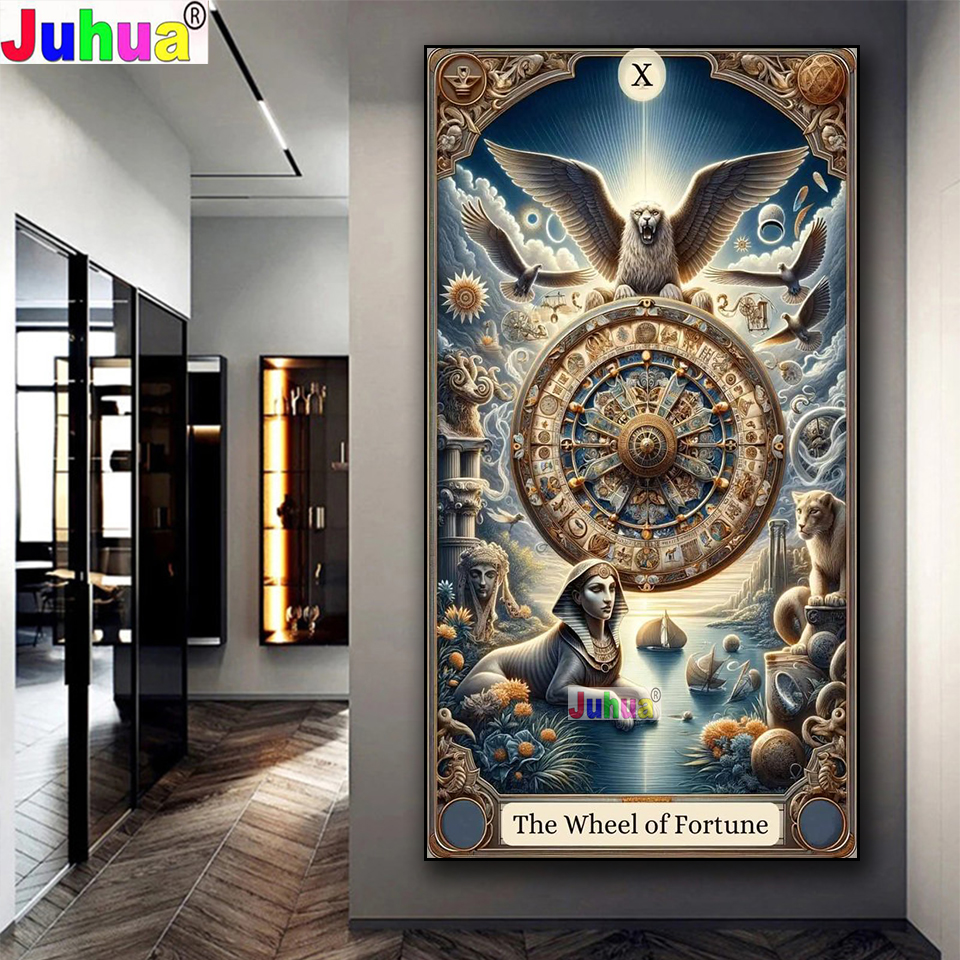 The Wheel of Fortune Tarot Car - Resin Art Meaning recensie en prijs