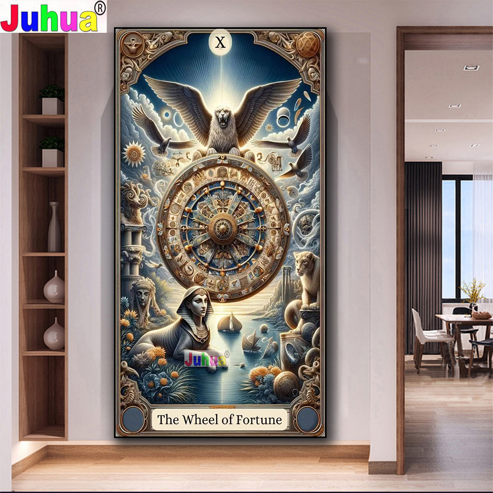 The Wheel of Fortune Tarot Car - Resin Art Meaning recensie en prijs