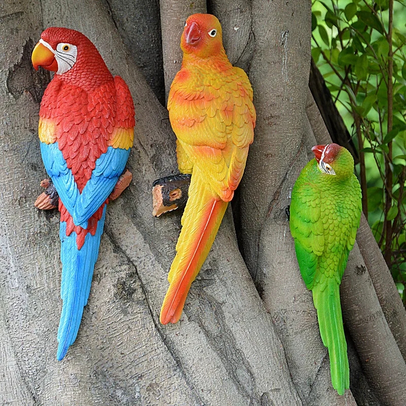 Resin Parrot Statue Wall Mount - Resin Art On Wall recensie en prijs