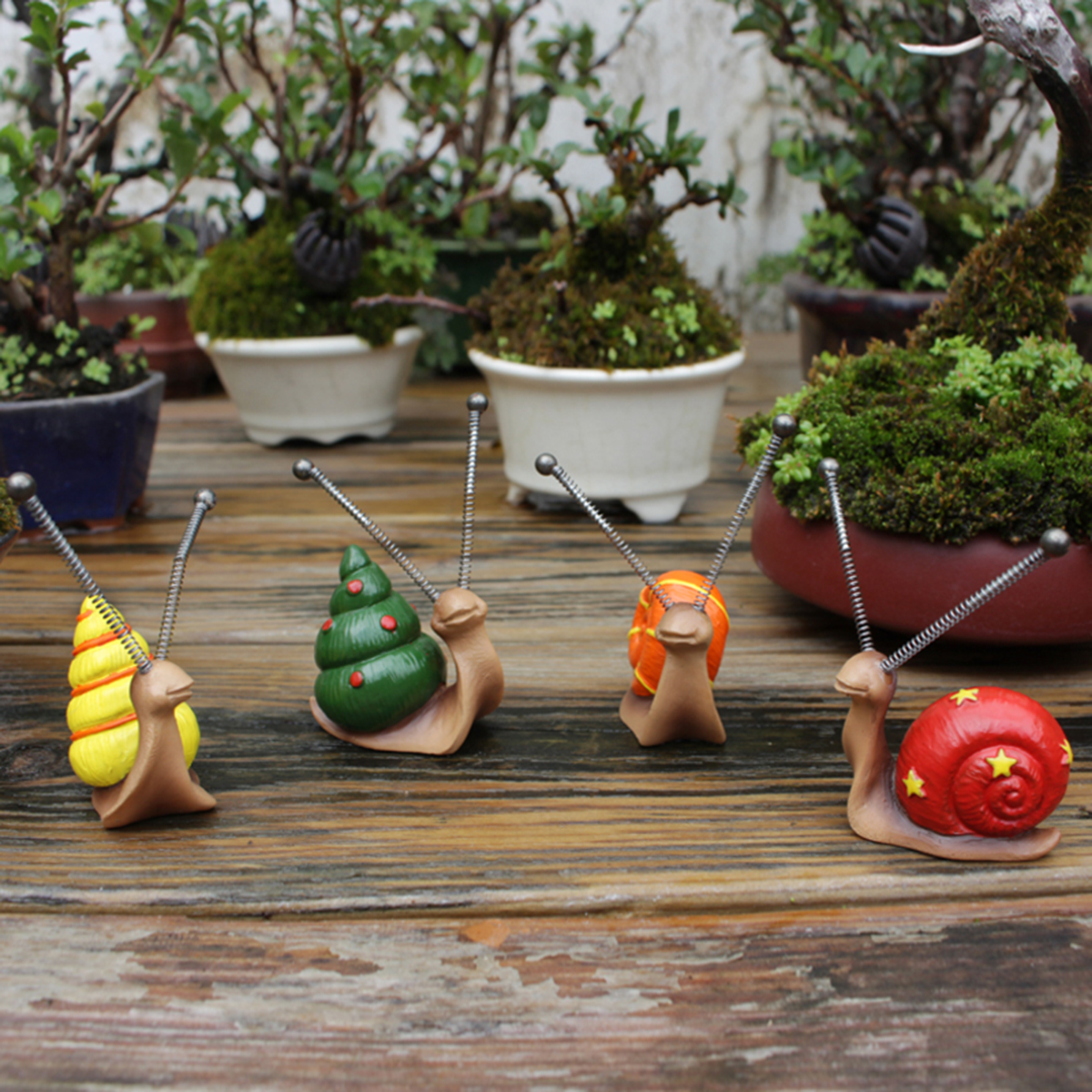 4pcs, Mini Snail Sculpture Bon - Resin Art Sculptures recensie en prijs