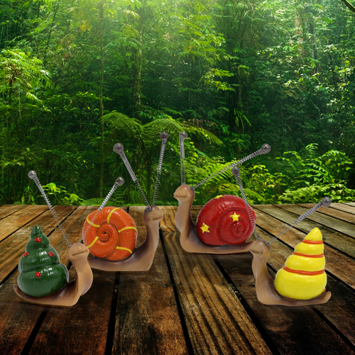 4pcs, Mini Snail Sculpture Bon - Resin Art Sculptures recensie en prijs
