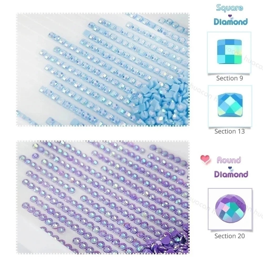 HUACAN Diamond Embroidery Witc - Resin Art Wallpaper recensie en prijs