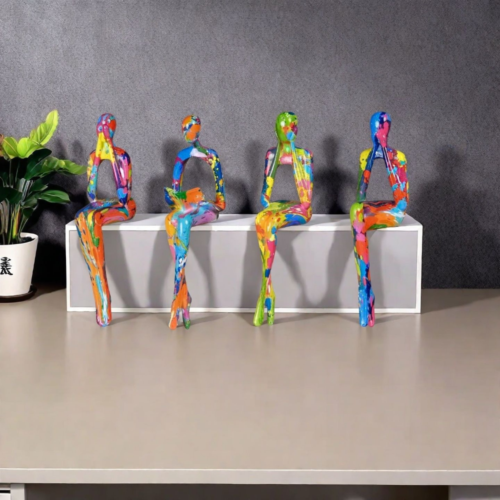 4-Piece Character Abstract Thi - Resin Art Wedding Gift recensie en prijs