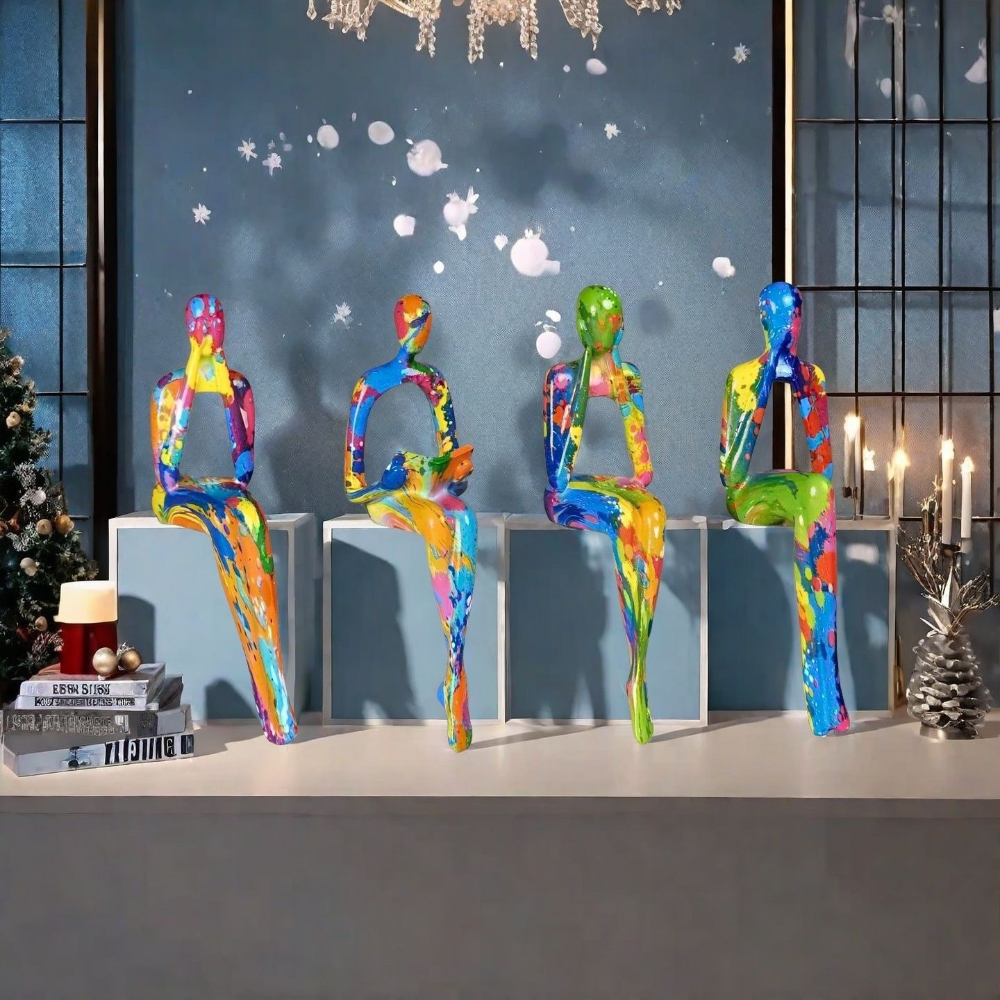 4-Piece Character Abstract Thi - Resin Art Wedding Gift recensie en prijs
