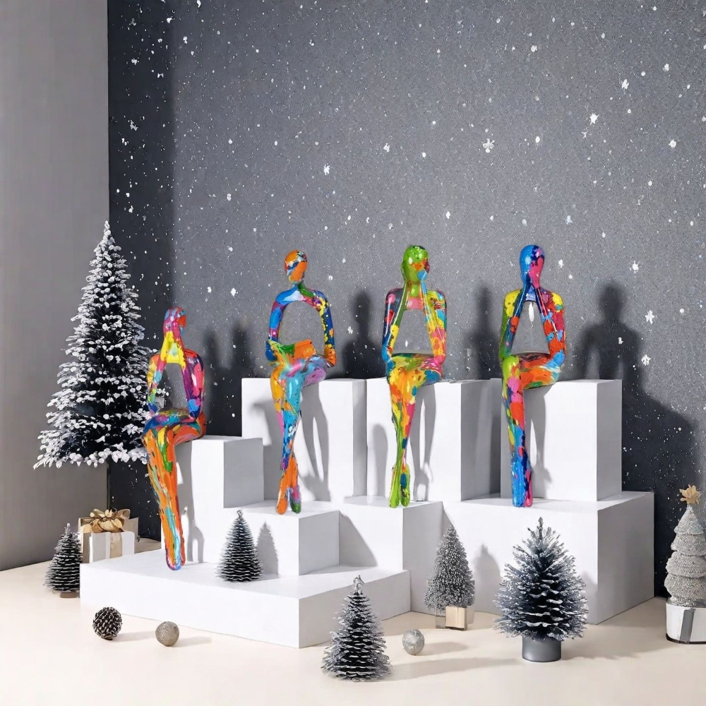 4-Piece Character Abstract Thi - Resin Art Wedding Gift recensie en prijs