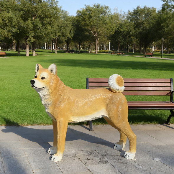Realistic Akita Inu Dog Sculpt - Resin Art Sculptures recensie en prijs
