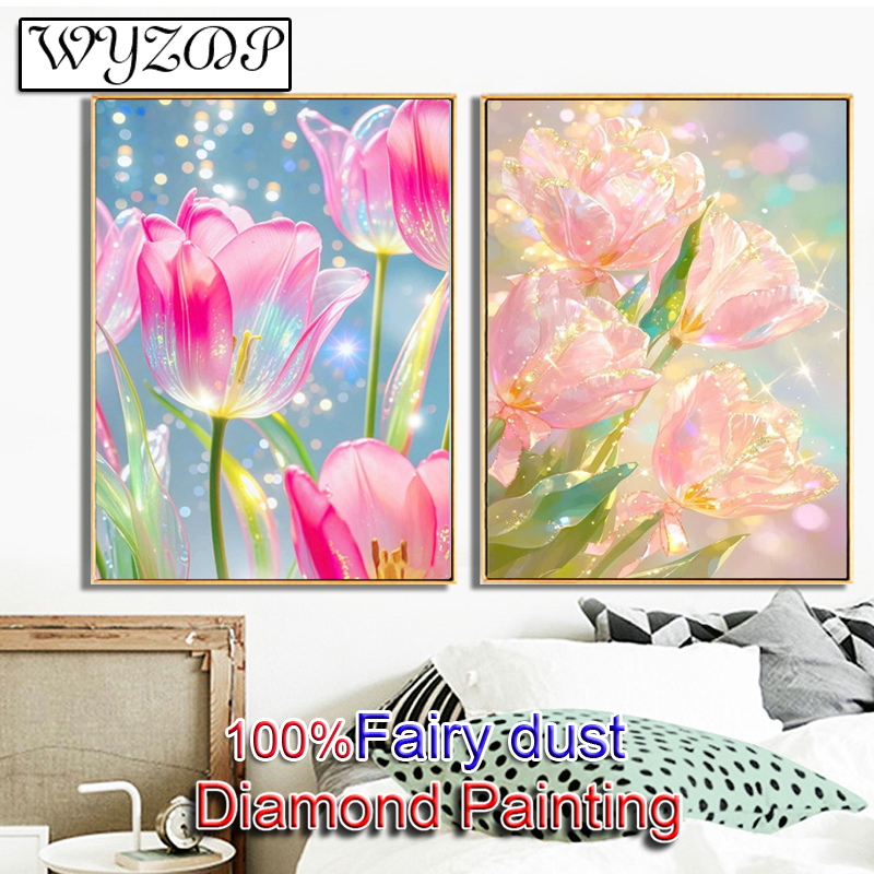 Crystal Tulip 100% Fairy Dust  - Resin Art Wallpaper recensie en prijs