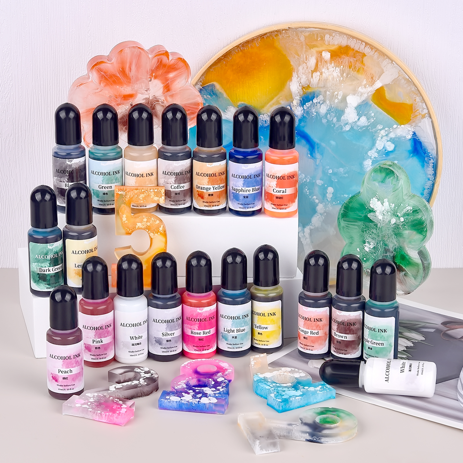 1set Art Ink Alcohol Epoxy Res - Resin Pigment Alcohol Ink recensie en prijs