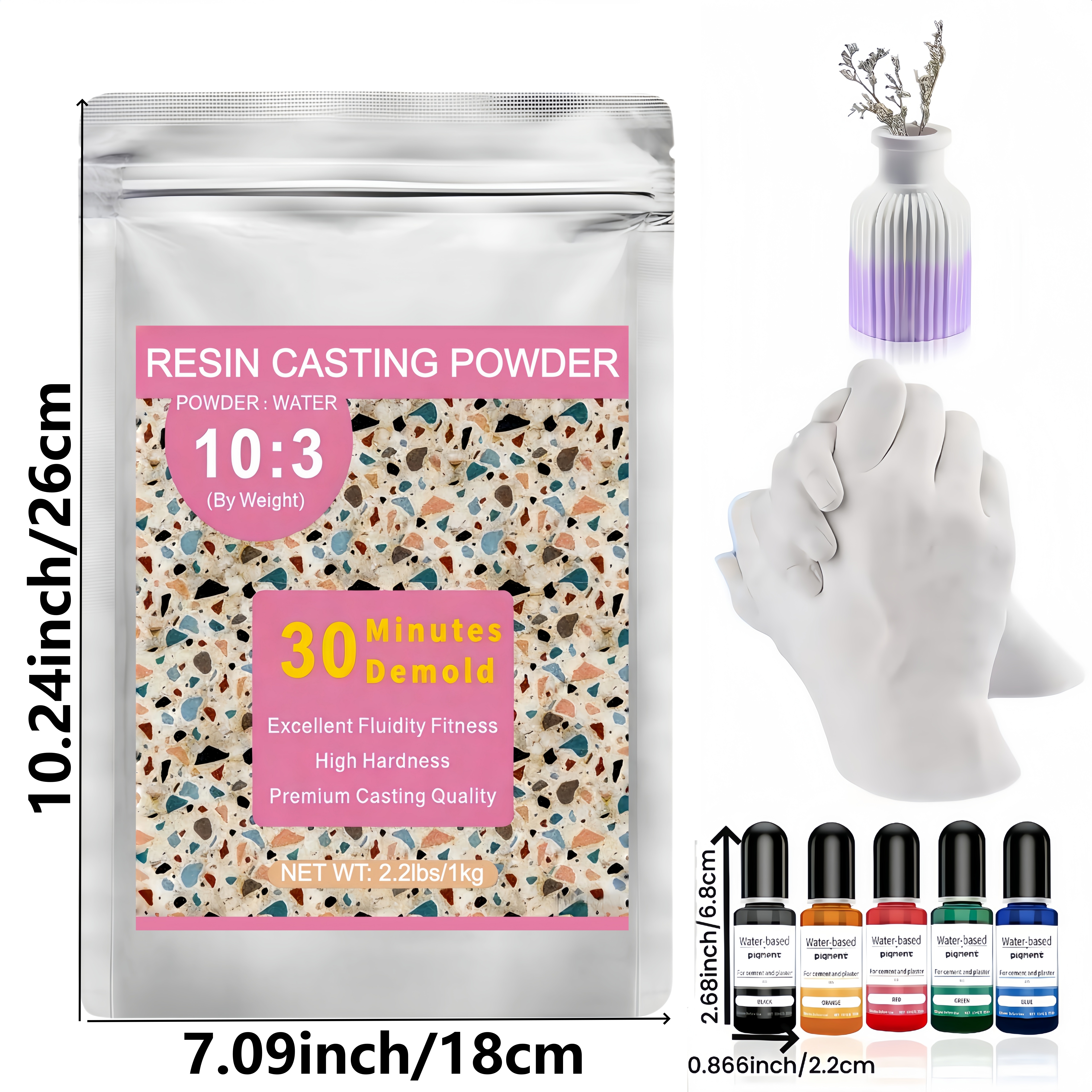 Resin Casting Powder, Bubble-F - Resin Art Sculptures recensie en prijs