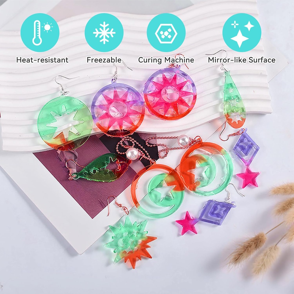 A78I 143Pcs Resin Earring Mold - Resin Art Earrings Kit recensie en prijs
