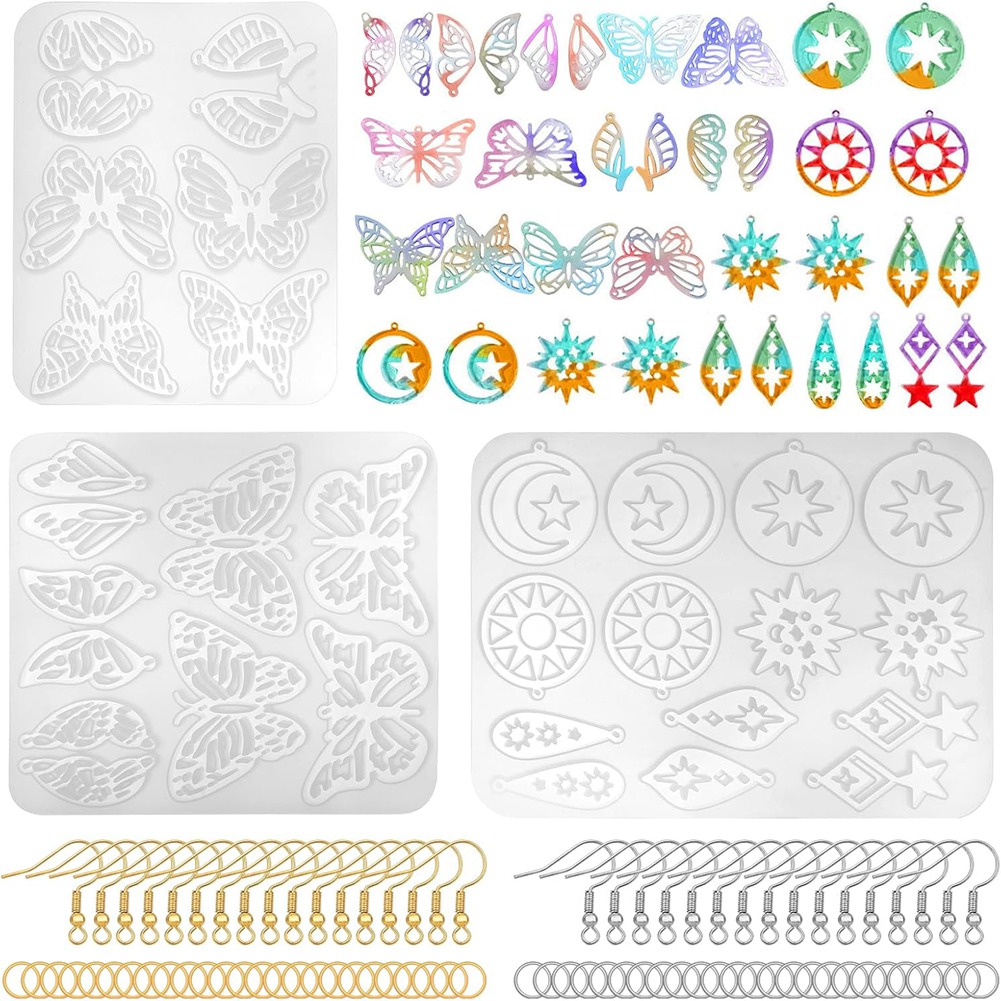 A78I 143Pcs Resin Earring Mold - Resin Art Earrings Kit recensie en prijs