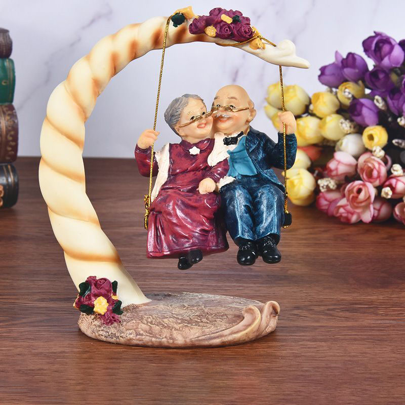 Chinese Swing Old Couples Resi - Resin Art Wedding Gift recensie en prijs