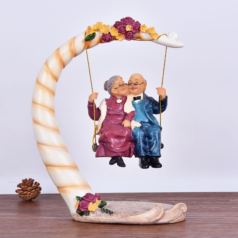 Chinese Swing Old Couples Resi - Resin Art Wedding Gift recensie en prijs