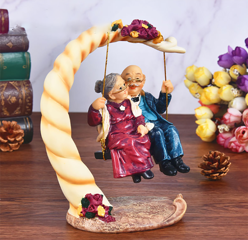 Chinese Swing Old Couples Resi - Resin Art Wedding Gift recensie en prijs