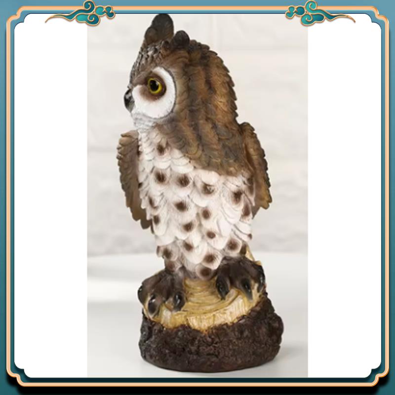 (New)-Resin Owl Statue Bird Ga - Resin Art Sculptures recensie en prijs