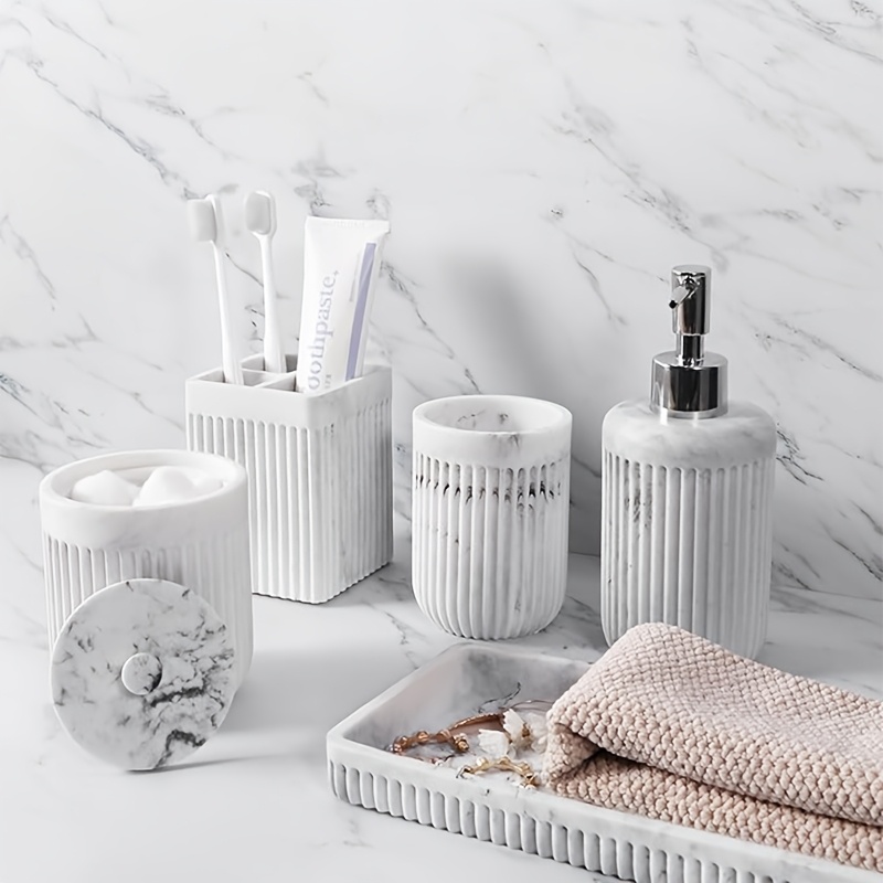 Matte Black Bathroom Accessori - Resin Art All recensie en prijs