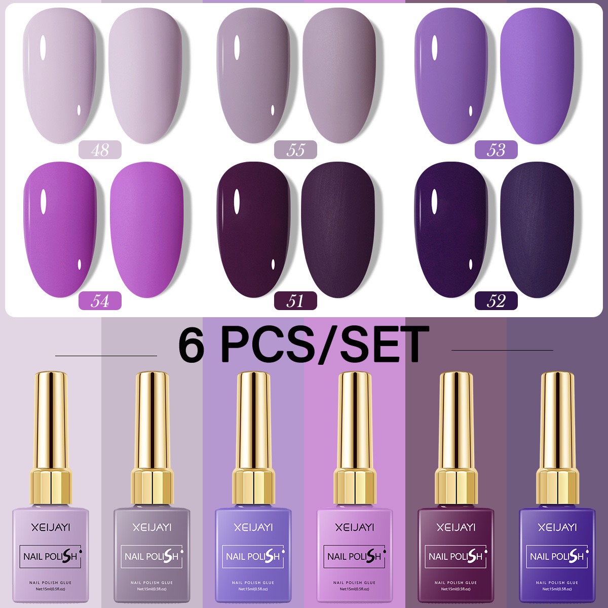 6PCS/SET 15ml Gel Nail Polish  - Resin Art All recensie en prijs