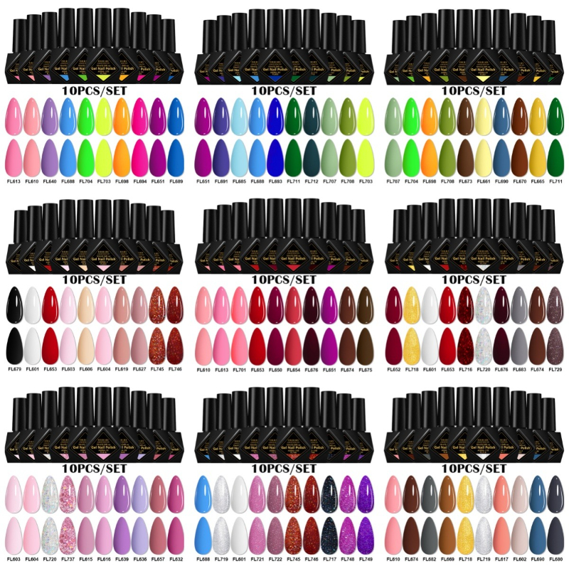 10pcs Gel Nail Polish Set  All - Resin Art All recensie en prijs