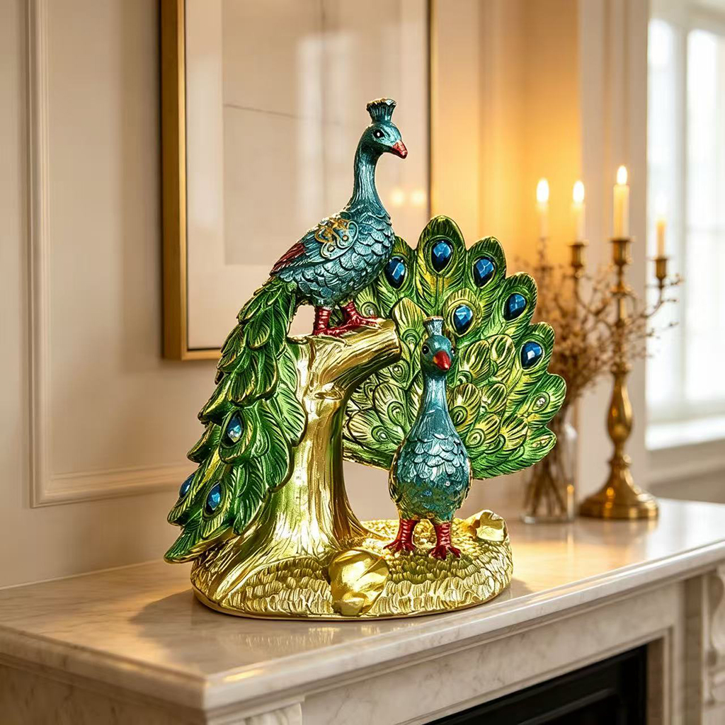 Luxury Peacock Resin Sculpture - Resin Art Wedding Gift recensie en prijs