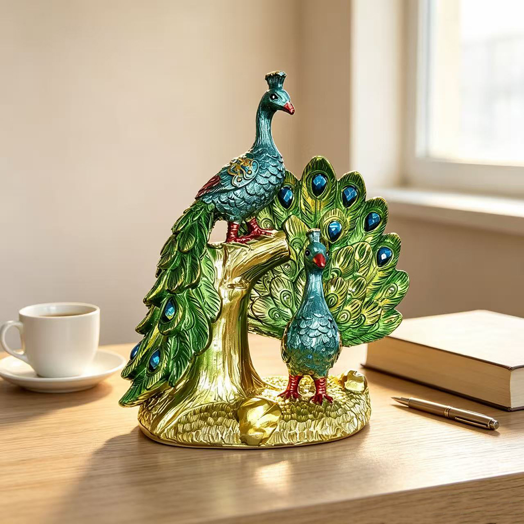 Luxury Peacock Resin Sculpture - Resin Art Wedding Gift recensie en prijs