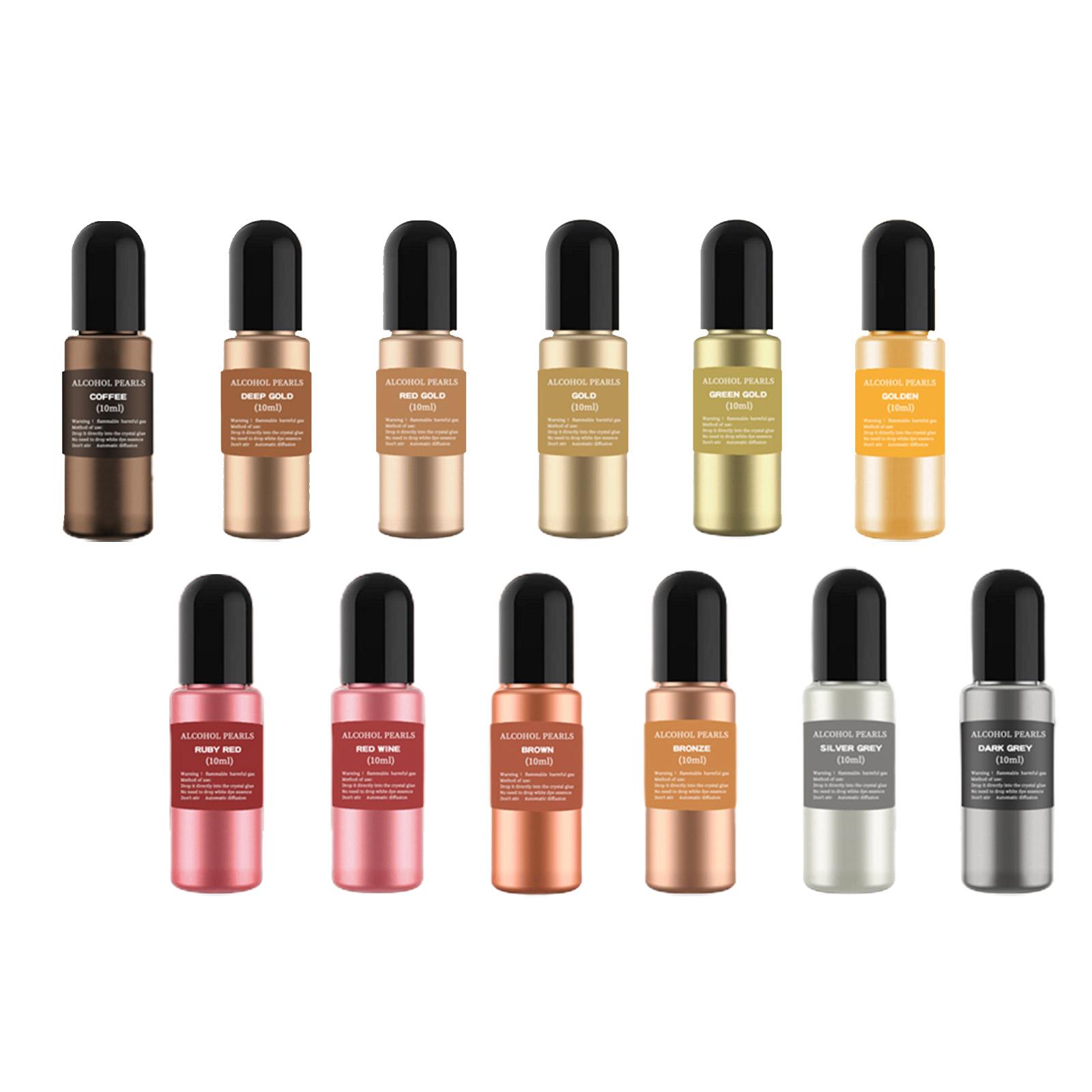 12 Bottles Metallic Alcohol In - Resin Pigment Alcohol Ink recensie en prijs