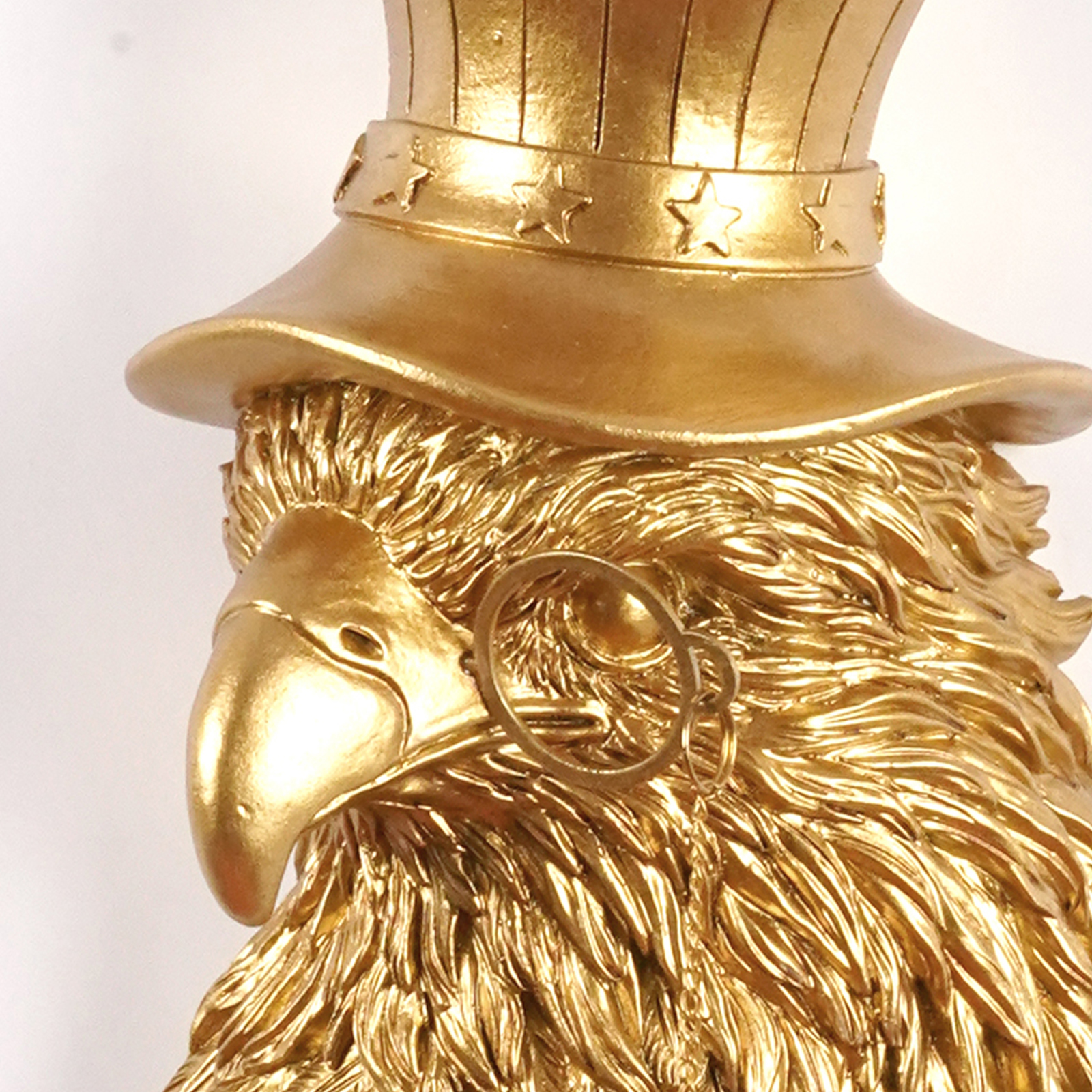 Gold Eagle Head Wall Decor wit - Resin Art Sculptures recensie en prijs