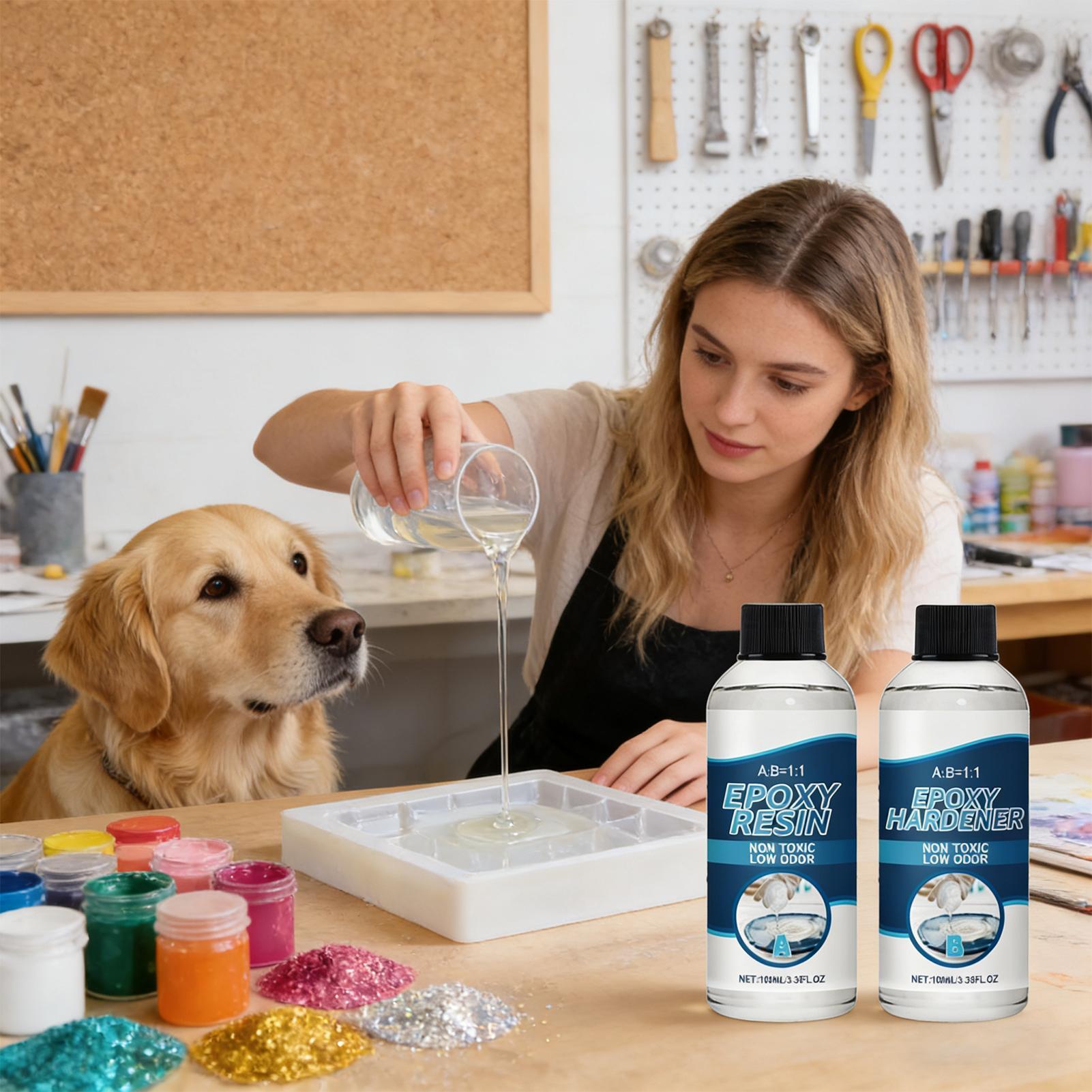 Epoxy Resin Kit AB Glue Clear  - Resin Art Earrings Kit recensie en prijs