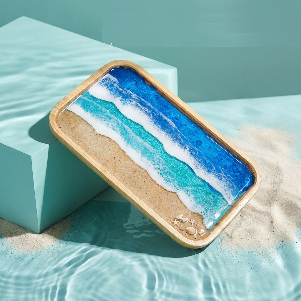 Epoxy Resin Ocean Art Decorati - Resin Art With Wood recensie en prijs
