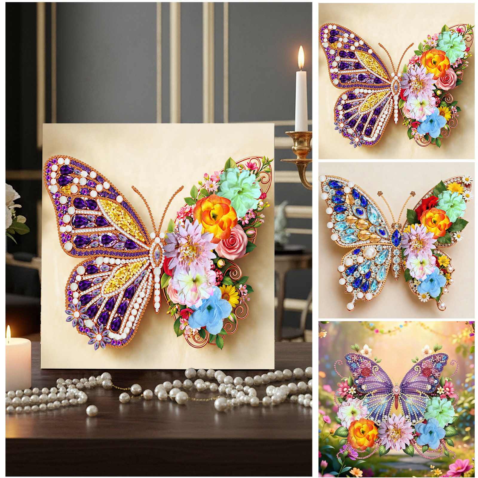 Butterfly DIY Diamonds Dots Ge - Resin Art With Wood recensie en prijs