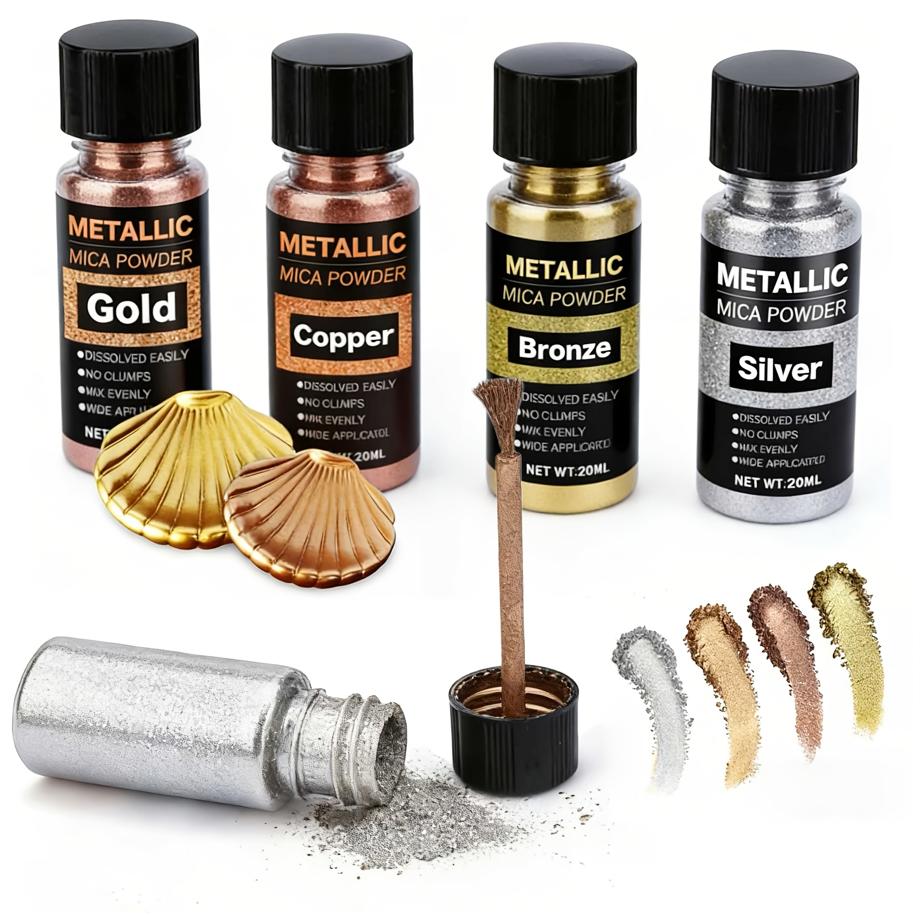 Metallic Mica Powder, Brushed  - Resin Color Paste recensie en prijs