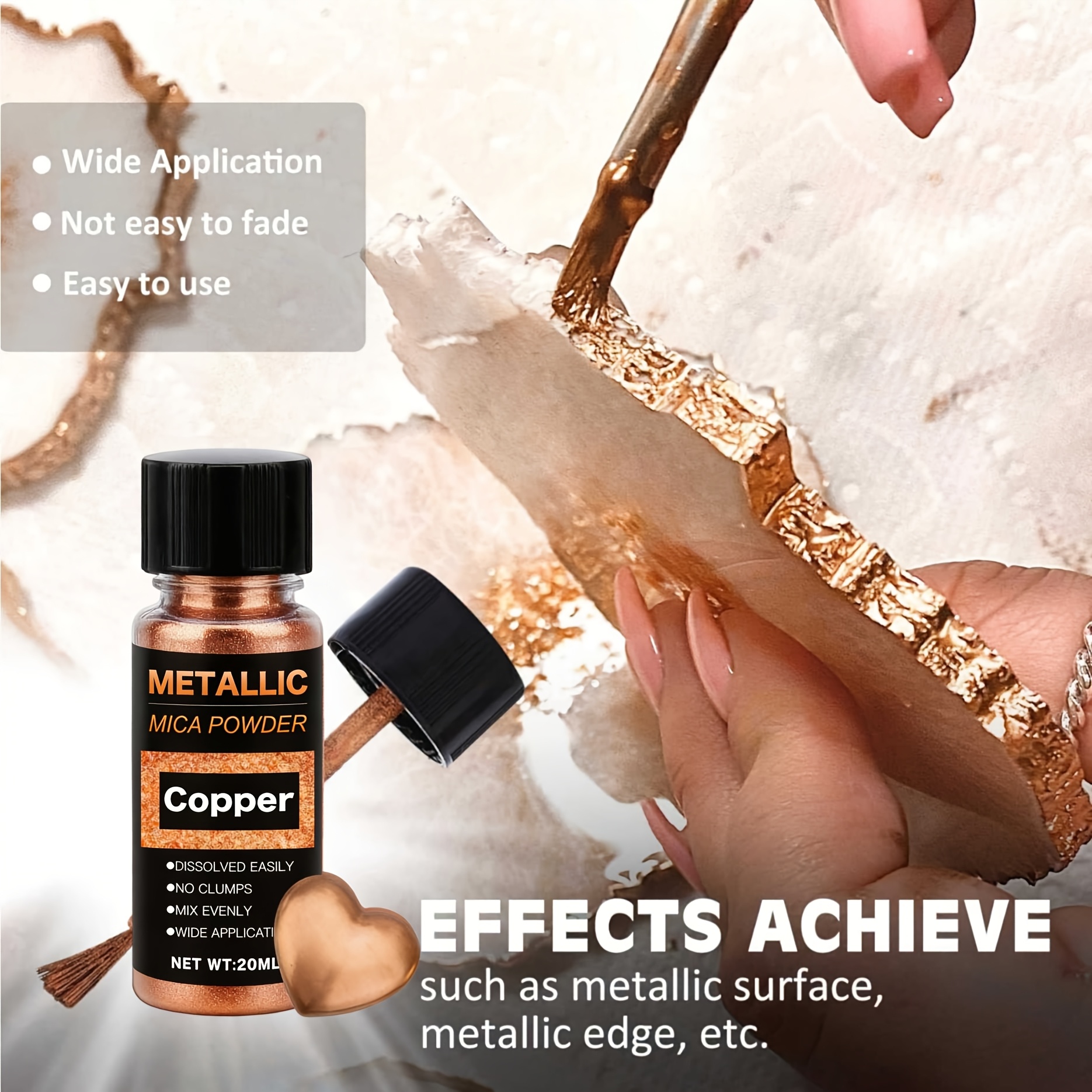 Metallic Mica Powder, Brushed  - Resin Color Paste recensie en prijs