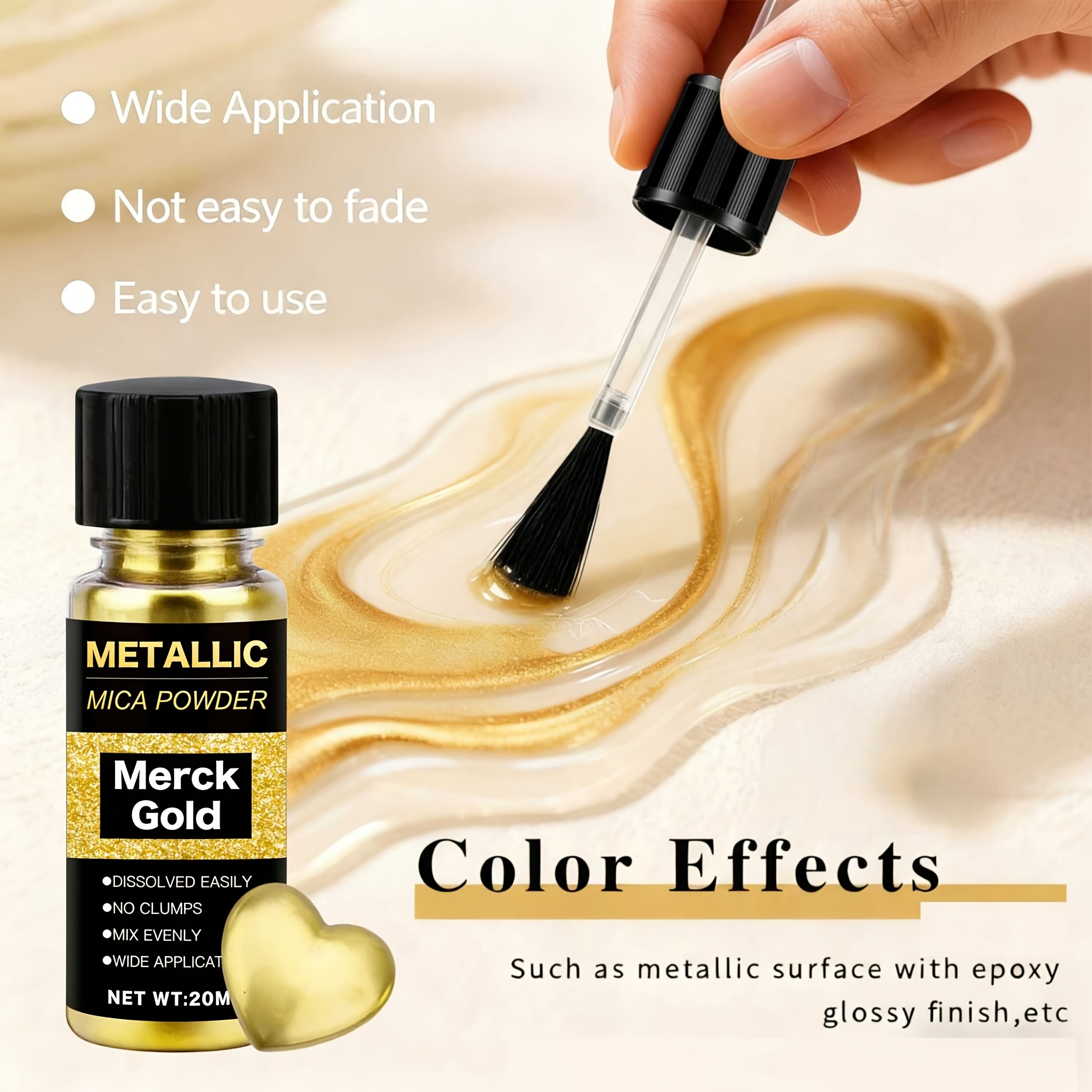 Metallic Mica Powder, Brushed  - Resin Color Paste recensie en prijs