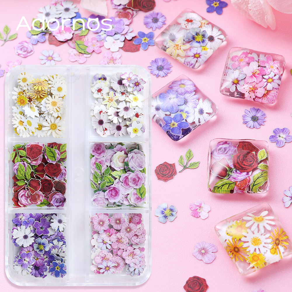 6 Grids Flowers Wood Pulp Chip - Resin Art With Wood recensie en prijs
