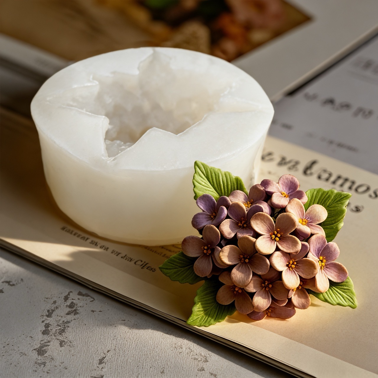 2-Piece 3D Rose and Lilac Sili - Resin Art All recensie en prijs