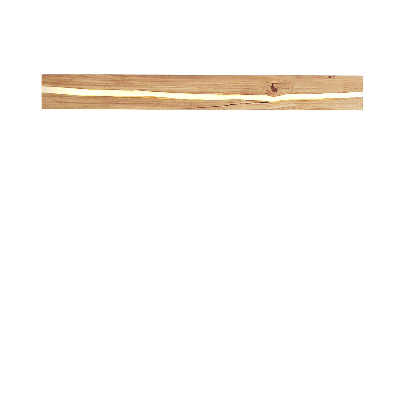Natural wooden crack wall lamp - Resin Art With Wood recensie en prijs