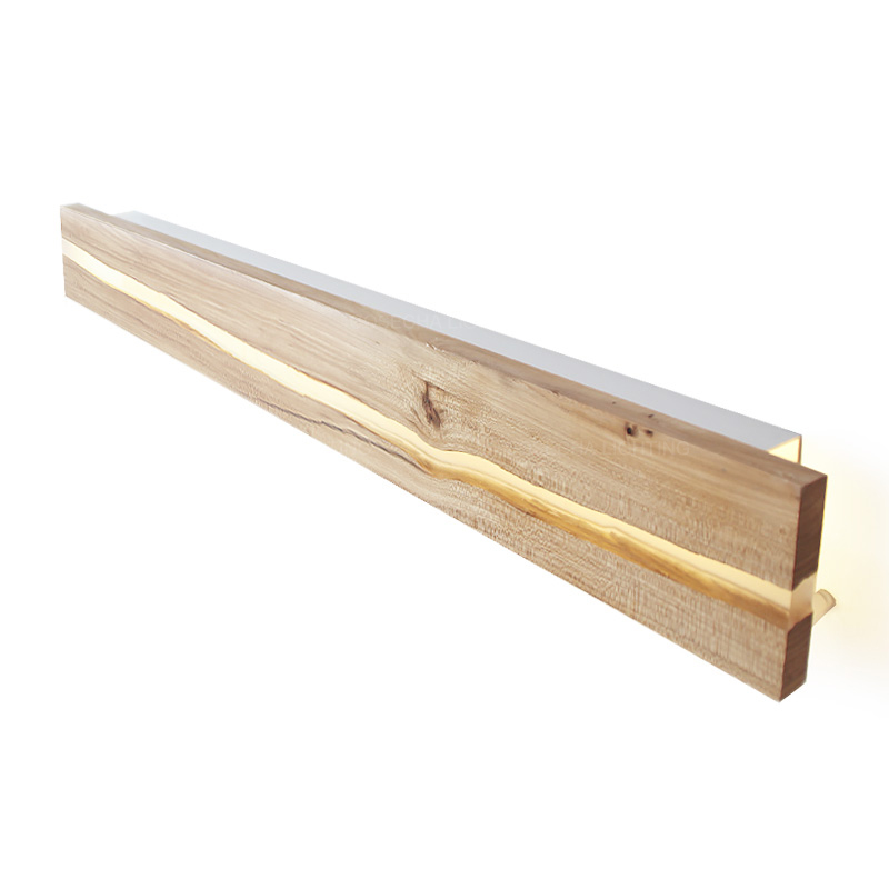 Natural wooden crack wall lamp - Resin Art With Wood recensie en prijs