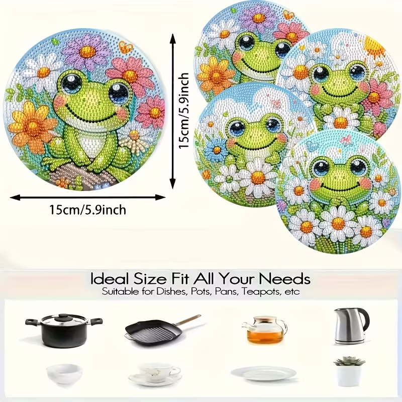 4-piece frog patterned wooden  - Resin Art With Wood recensie en prijs