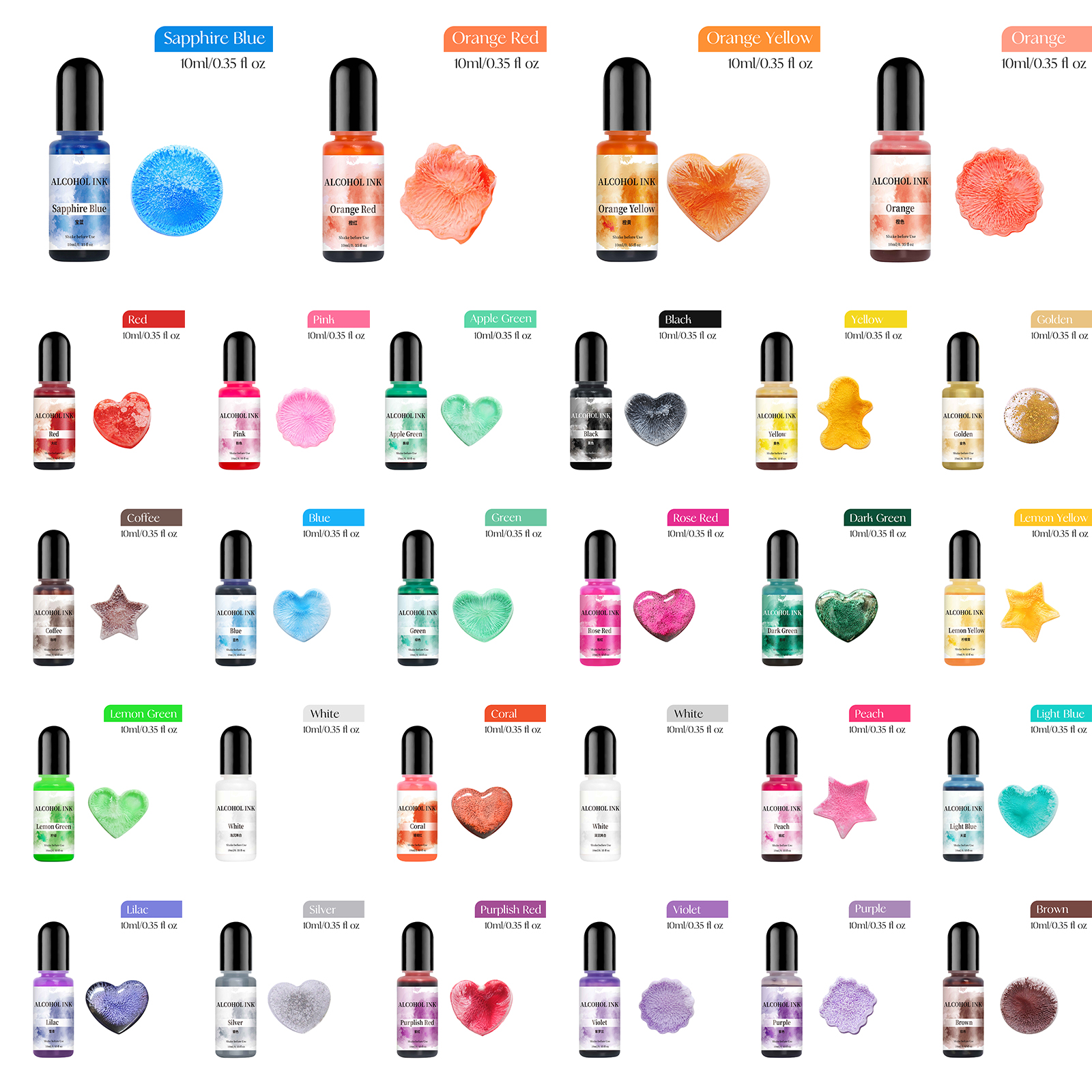 10ml Colorant Dye For DIY Epox - Resin Pigment Alcohol Ink recensie en prijs